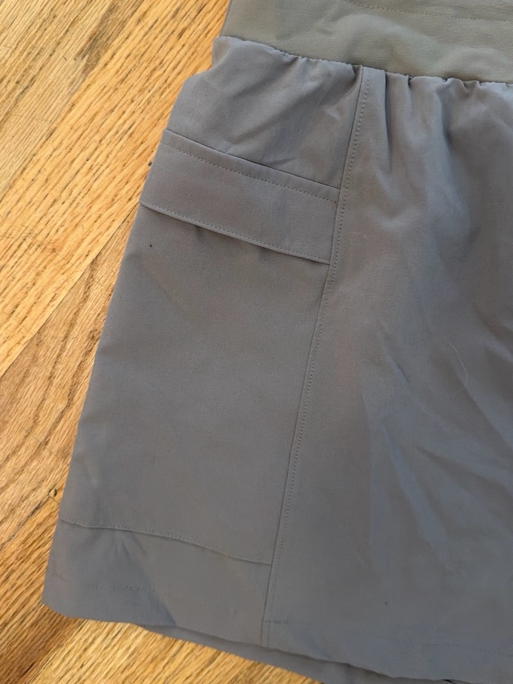 Calia Slate Gray Drawstring Athletic Shorts - Picture 3 of 4